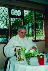 En una misa amiliar en Irlanda